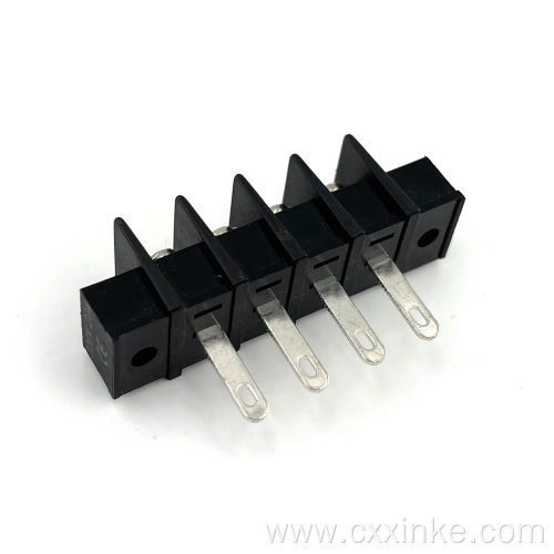 7.62MM pitch fence type PCB terminal long round feet